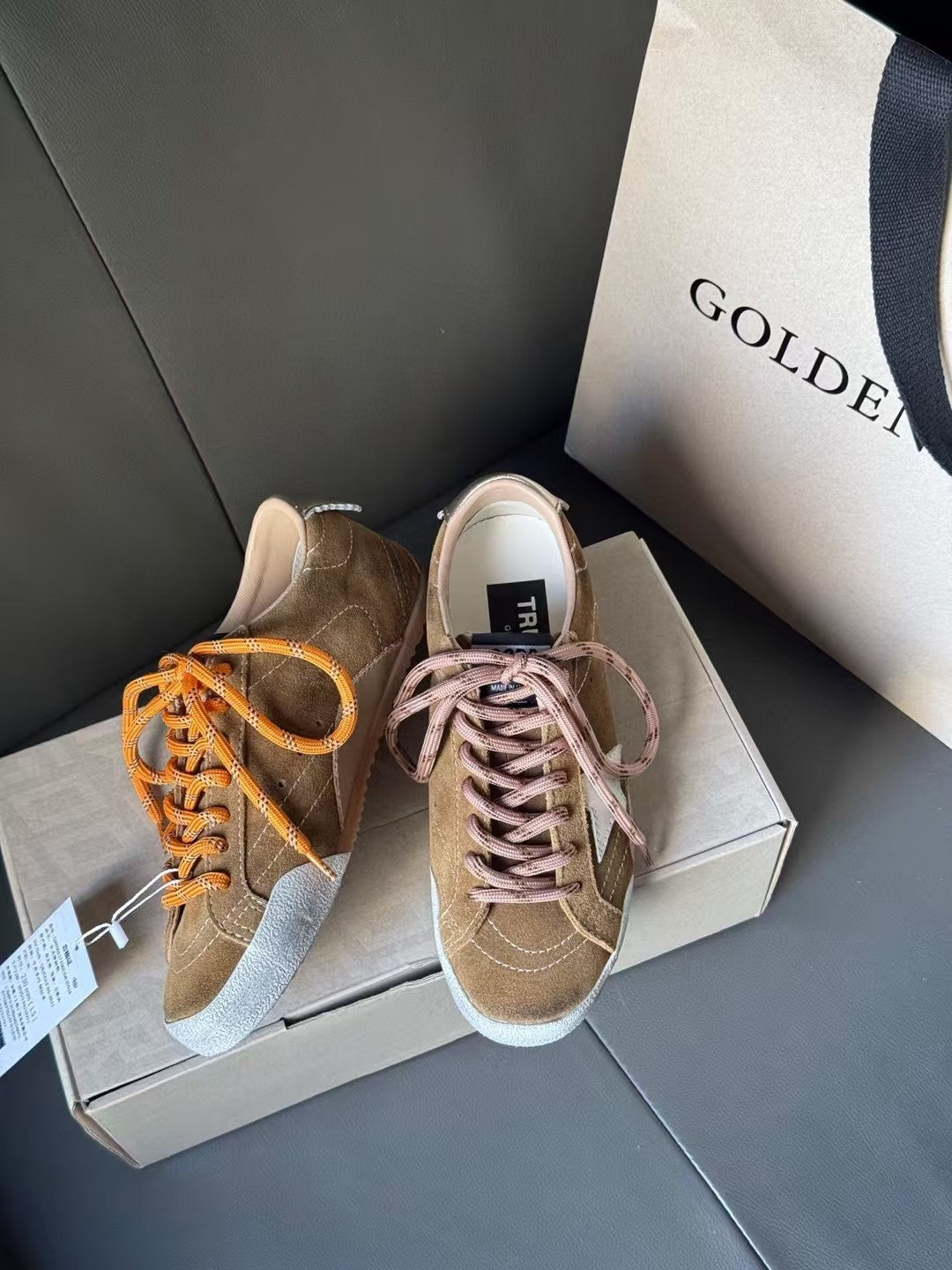 Golden Goose Vintage Distressed Sneakers #162
