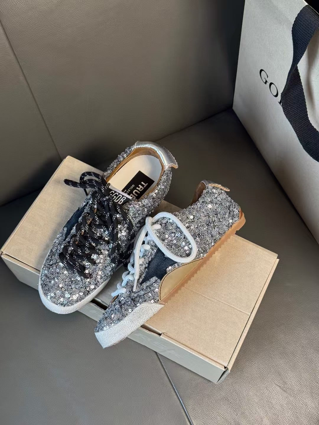 Golden Goose Vintage Distressed Sneakers #179