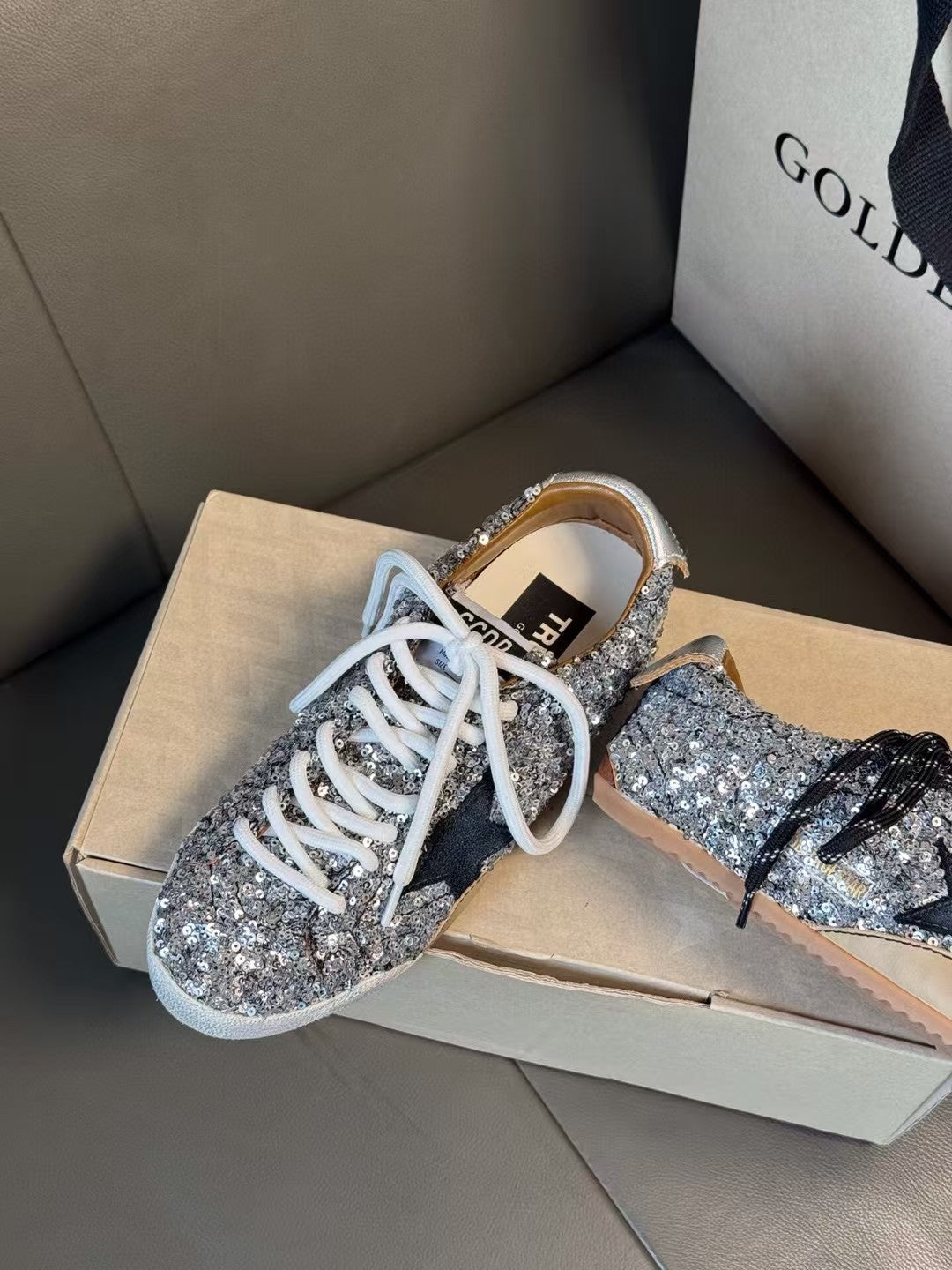 Golden Goose Vintage Distressed Sneakers #179