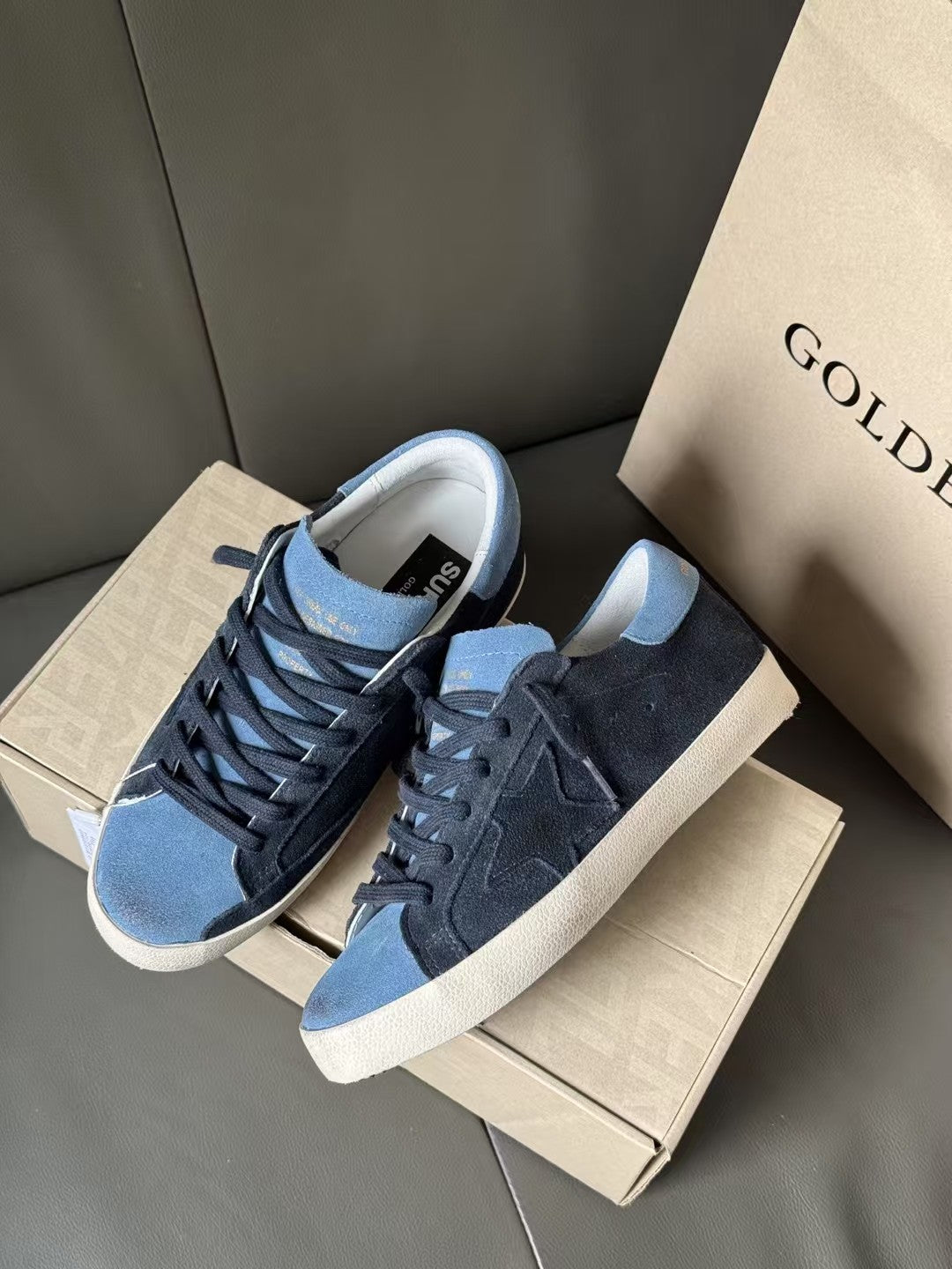 Golden Goose Vintage Distressed Sneakers #273