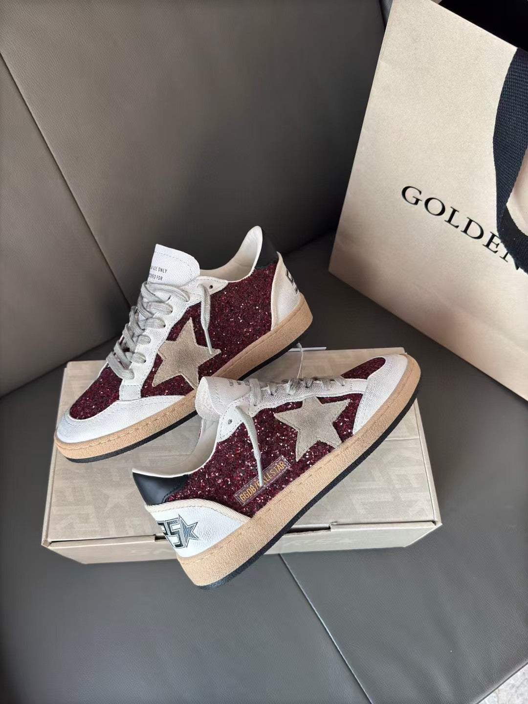 Golden Goose Vintage Distressed Sneakers #298