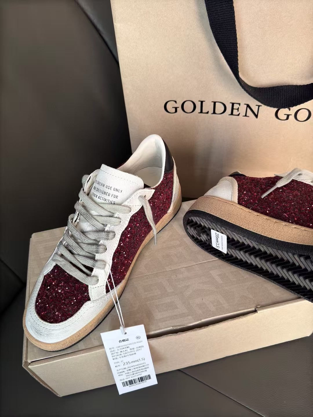 Golden Goose Vintage Distressed Sneakers #298