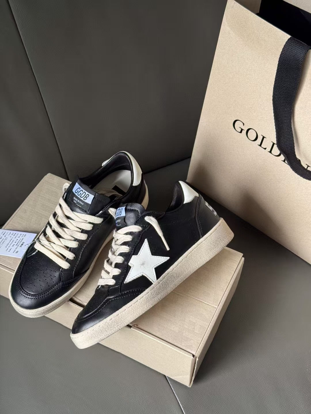 Golden Goose Vintage Distressed Sneakers #272