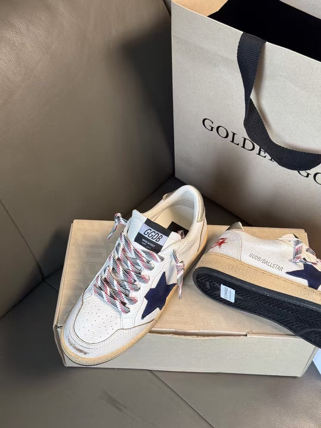Golden Goose Vintage Distressed Sneakers #291