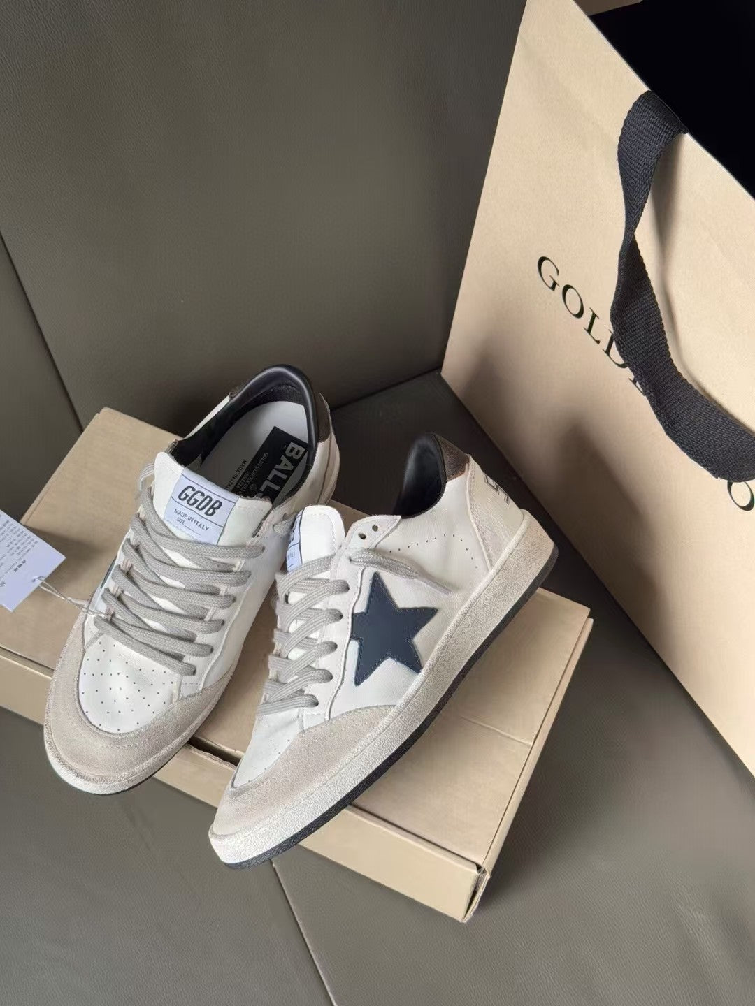 Golden Goose Vintage Distressed Sneakers #217