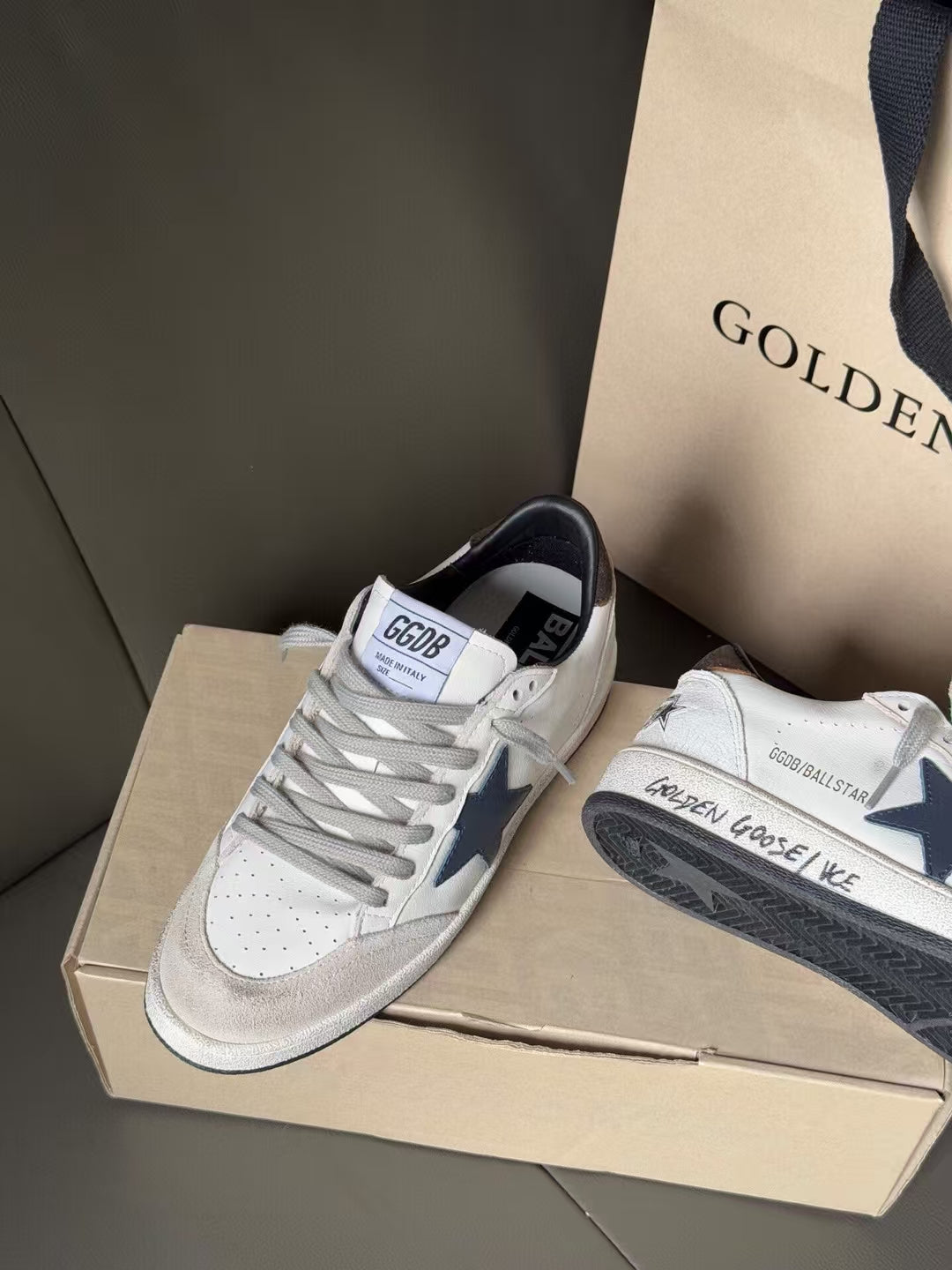 Golden Goose Vintage Distressed Sneakers #217