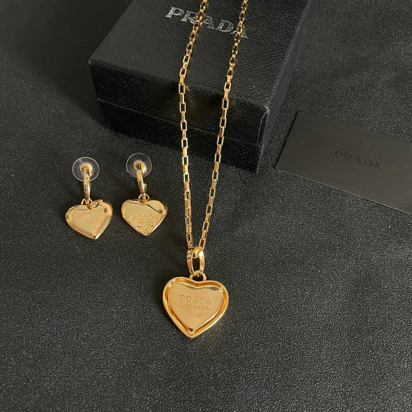 PRADA Heart Earrings