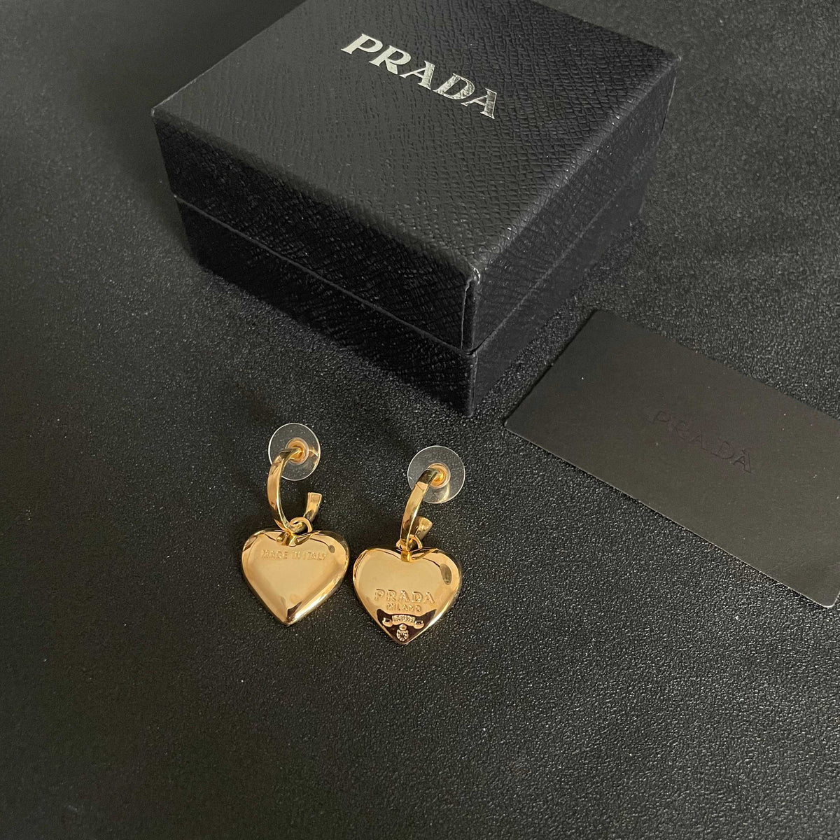 PRADA Heart Earrings
