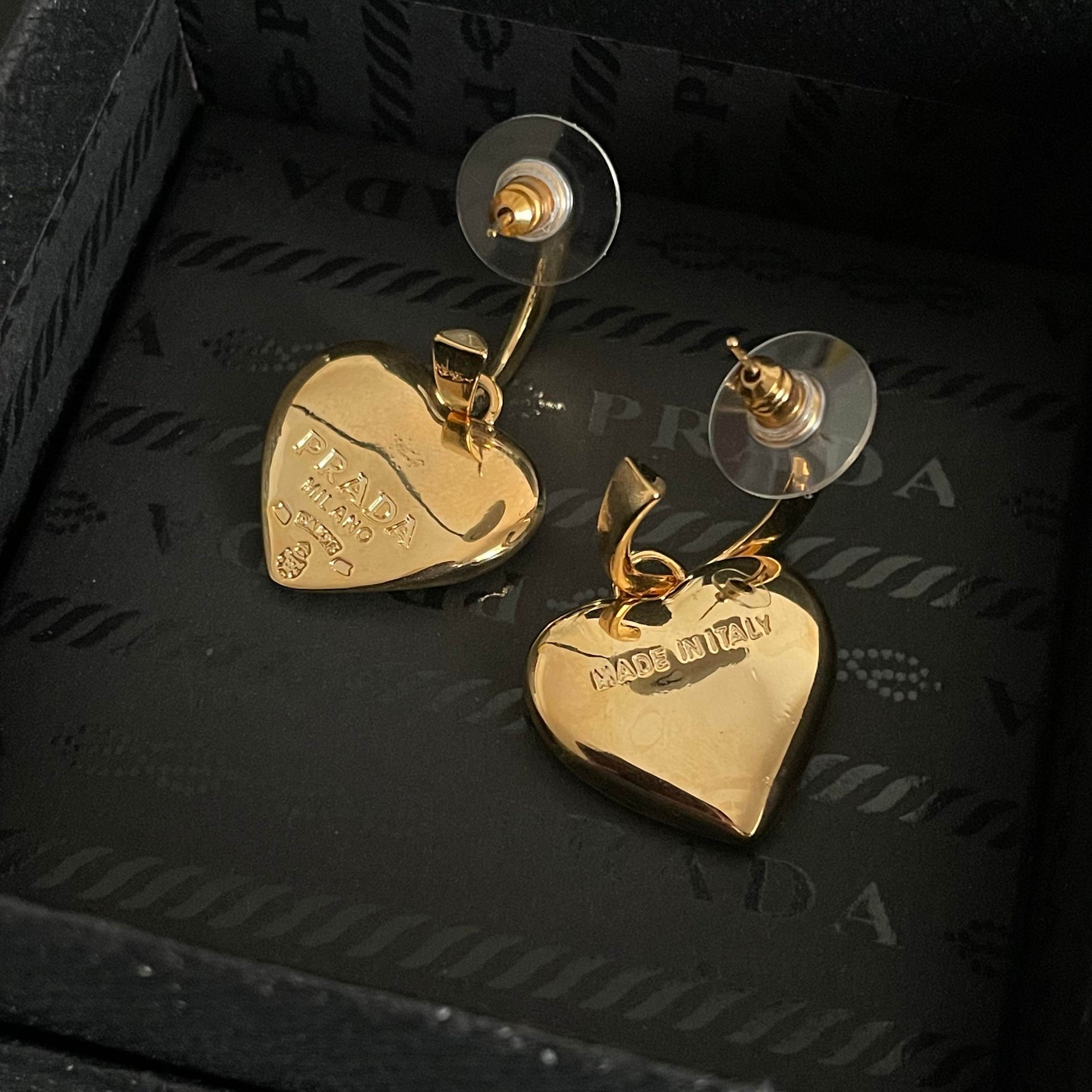 PRADA Heart Earrings