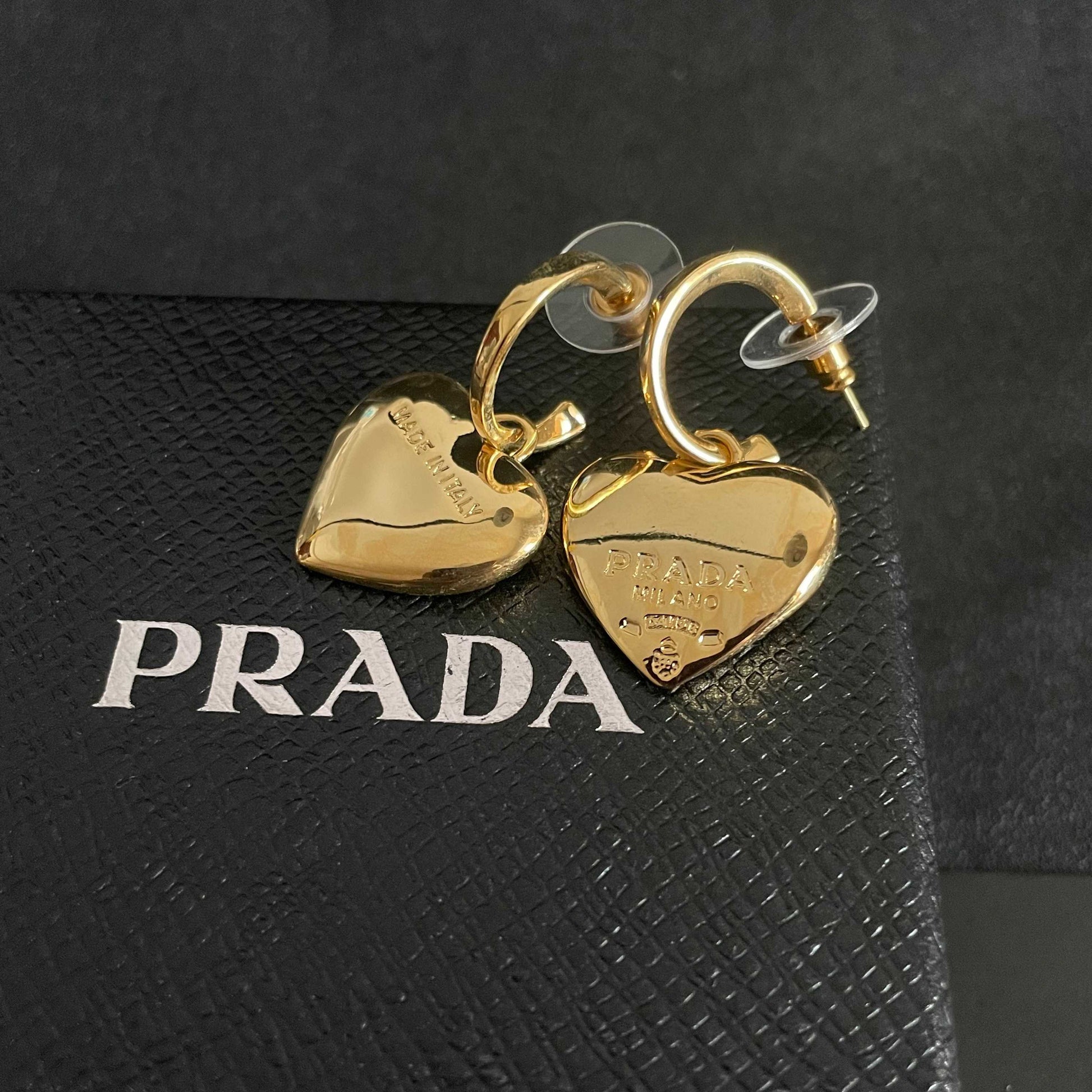 PRADA Heart Earrings