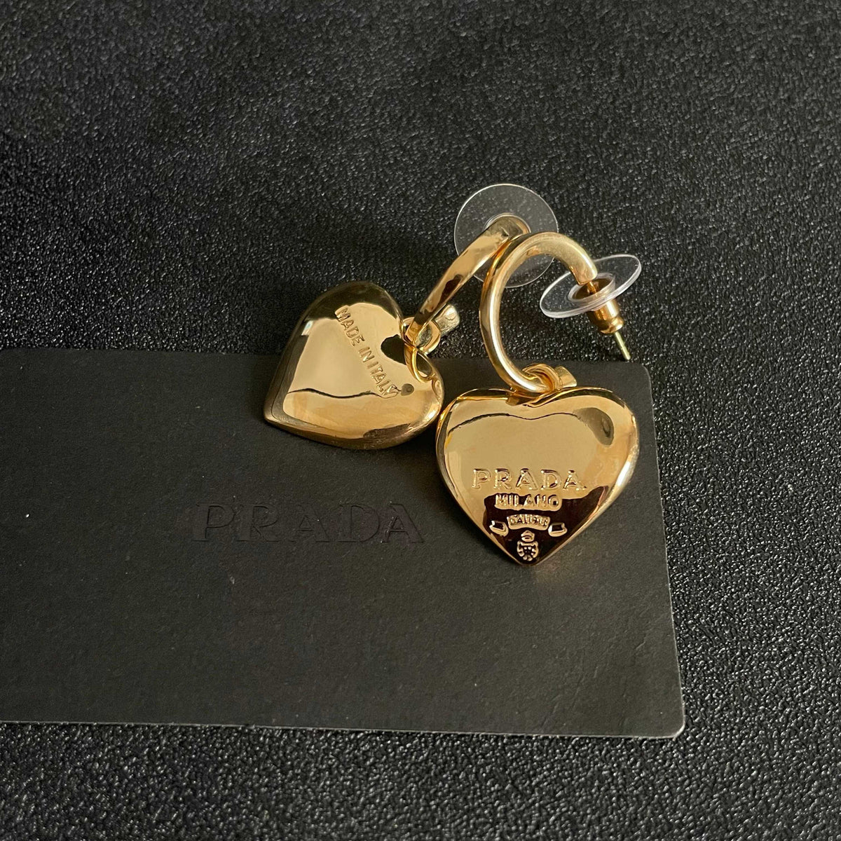 PRADA Heart Earrings