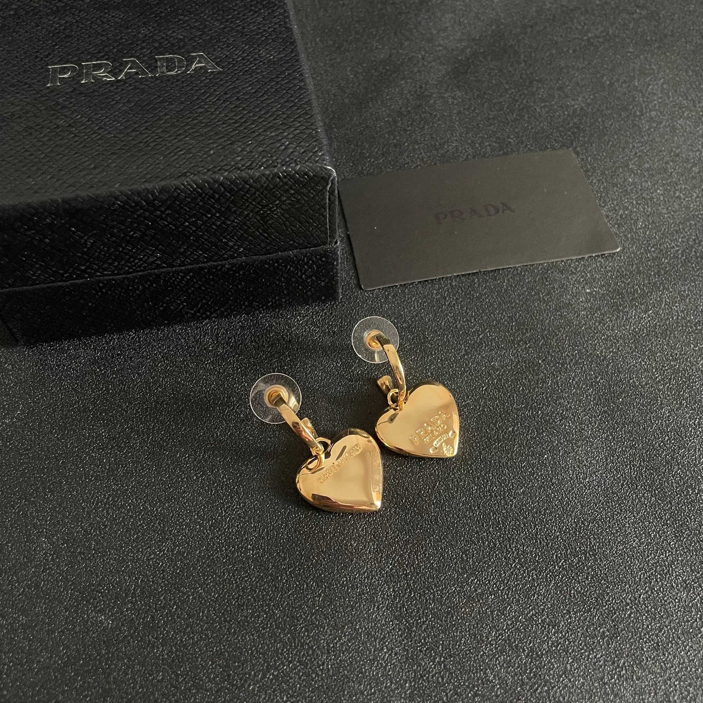 PRADA Heart Earrings
