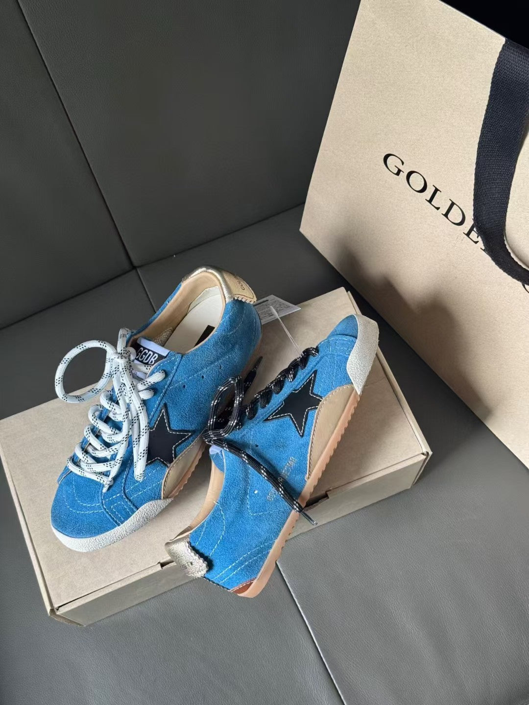 Golden Goose Vintage Distressed Sneakers #066