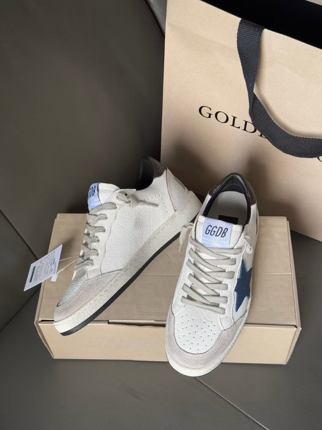 Golden Goose Vintage Distressed Sneakers #237