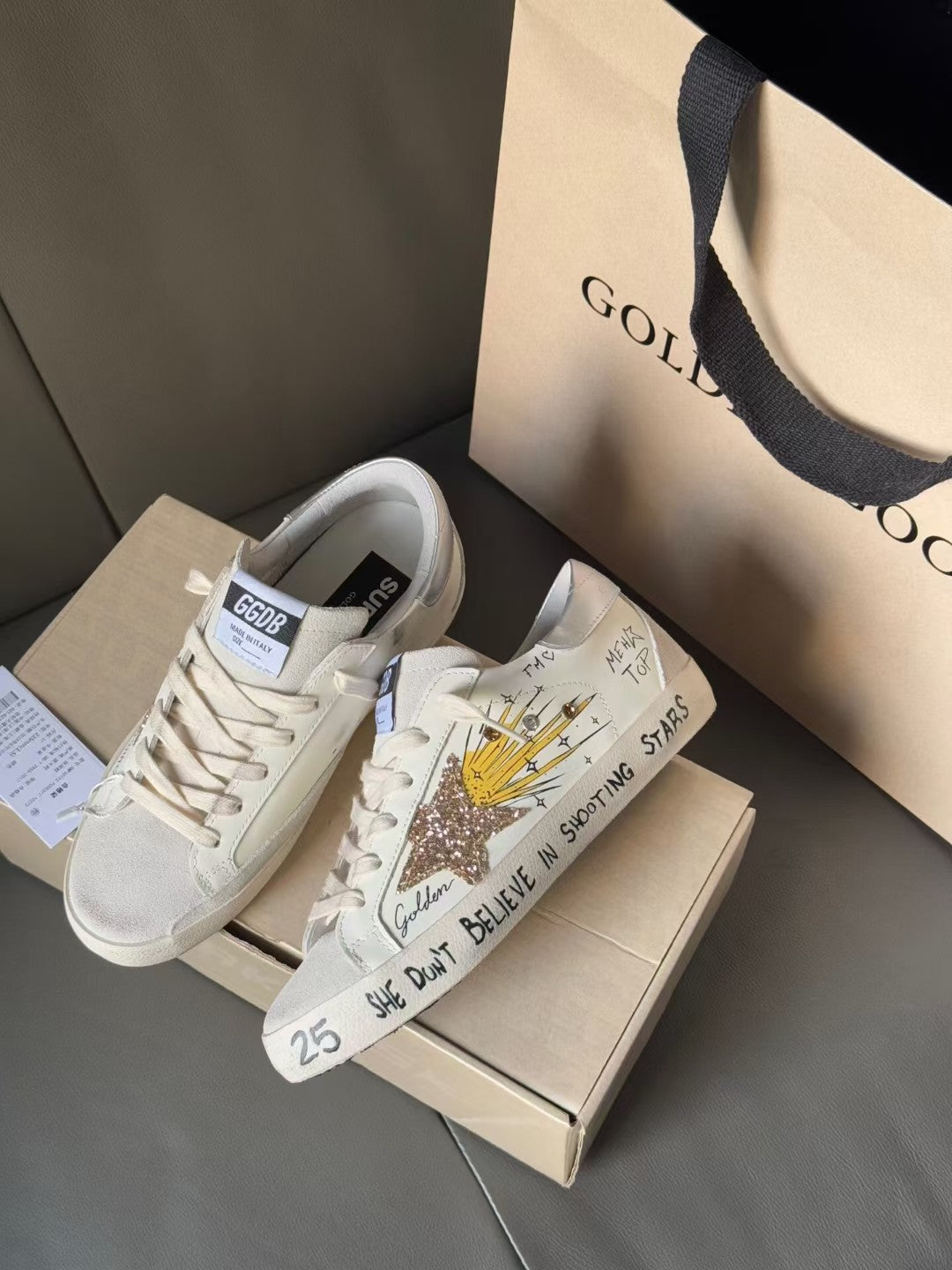 Golden Goose Vintage Distressed Sneakers #099