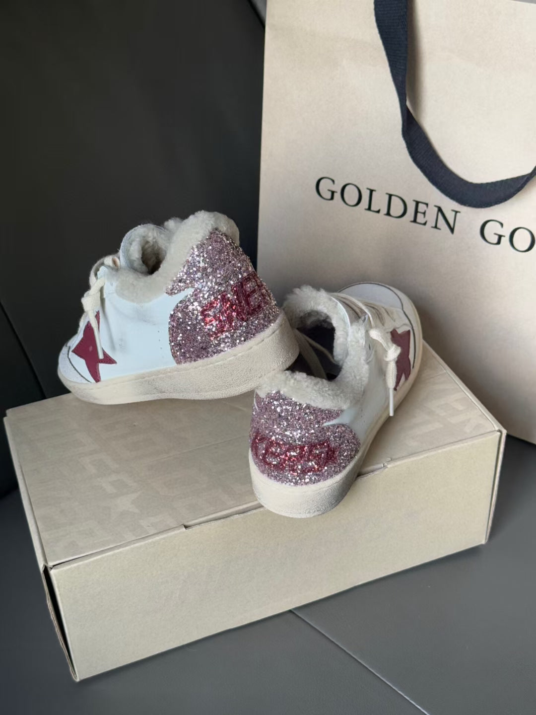 Golden Goose Vintage Distressed Sneakers #014