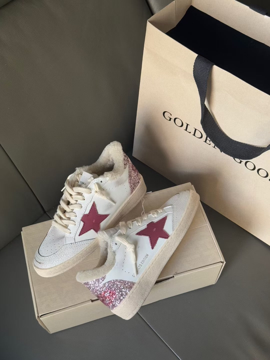 Golden Goose Vintage Distressed Sneakers #014