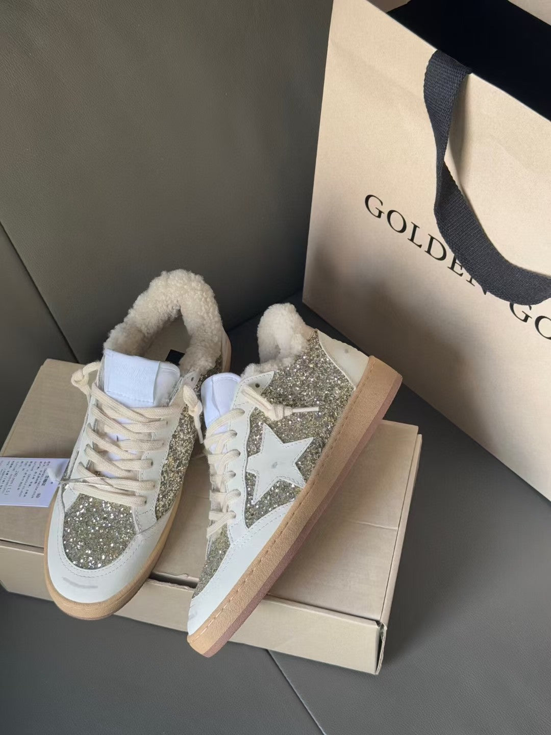 Golden Goose Vintage Distressed Sneakers #108