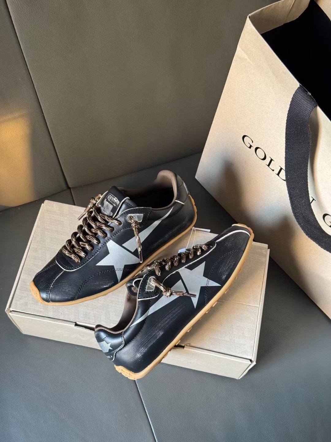 Golden Goose Vintage Distressed Sneakers #068