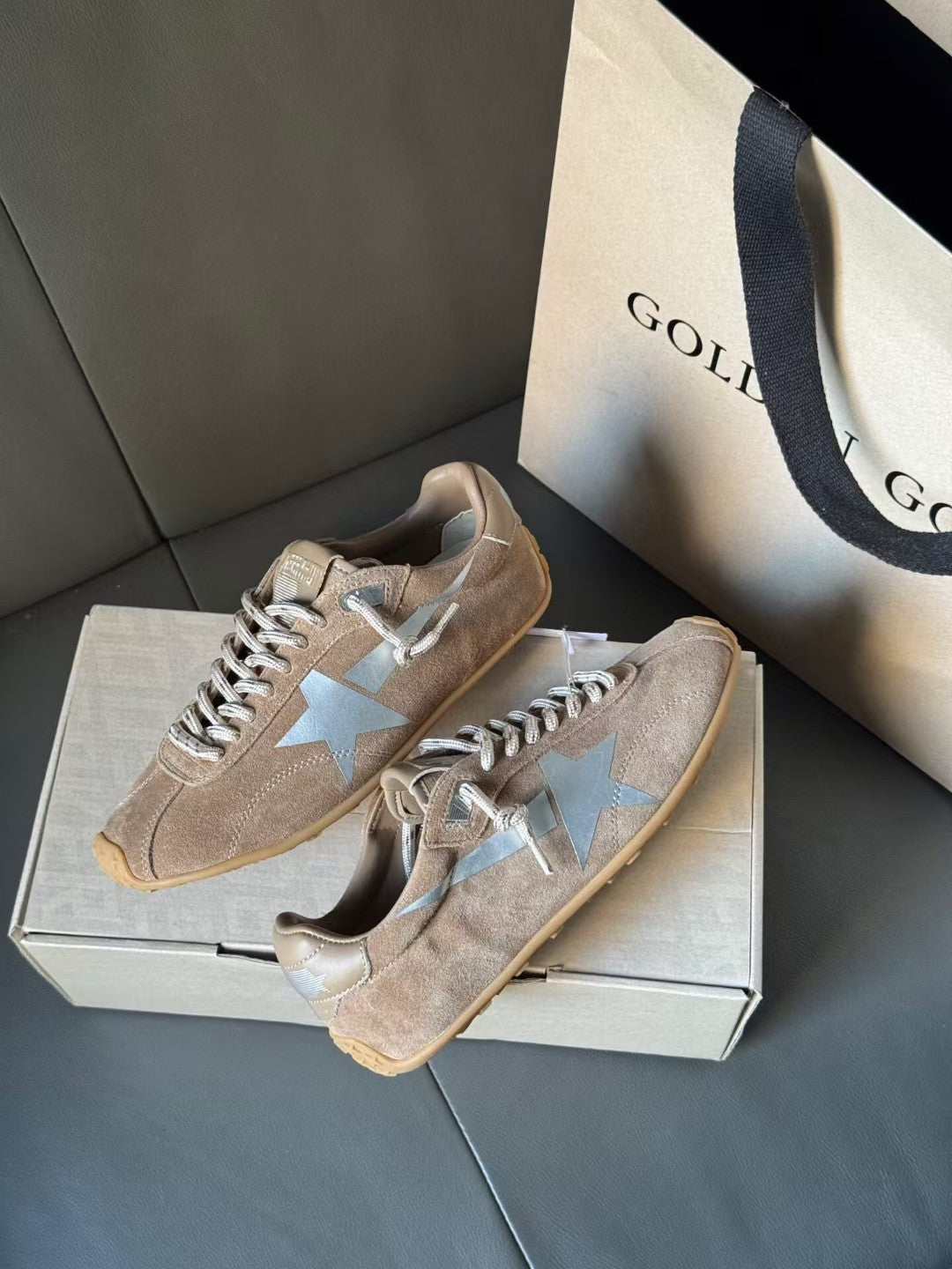 Golden Goose Vintage Distressed Sneakers #067