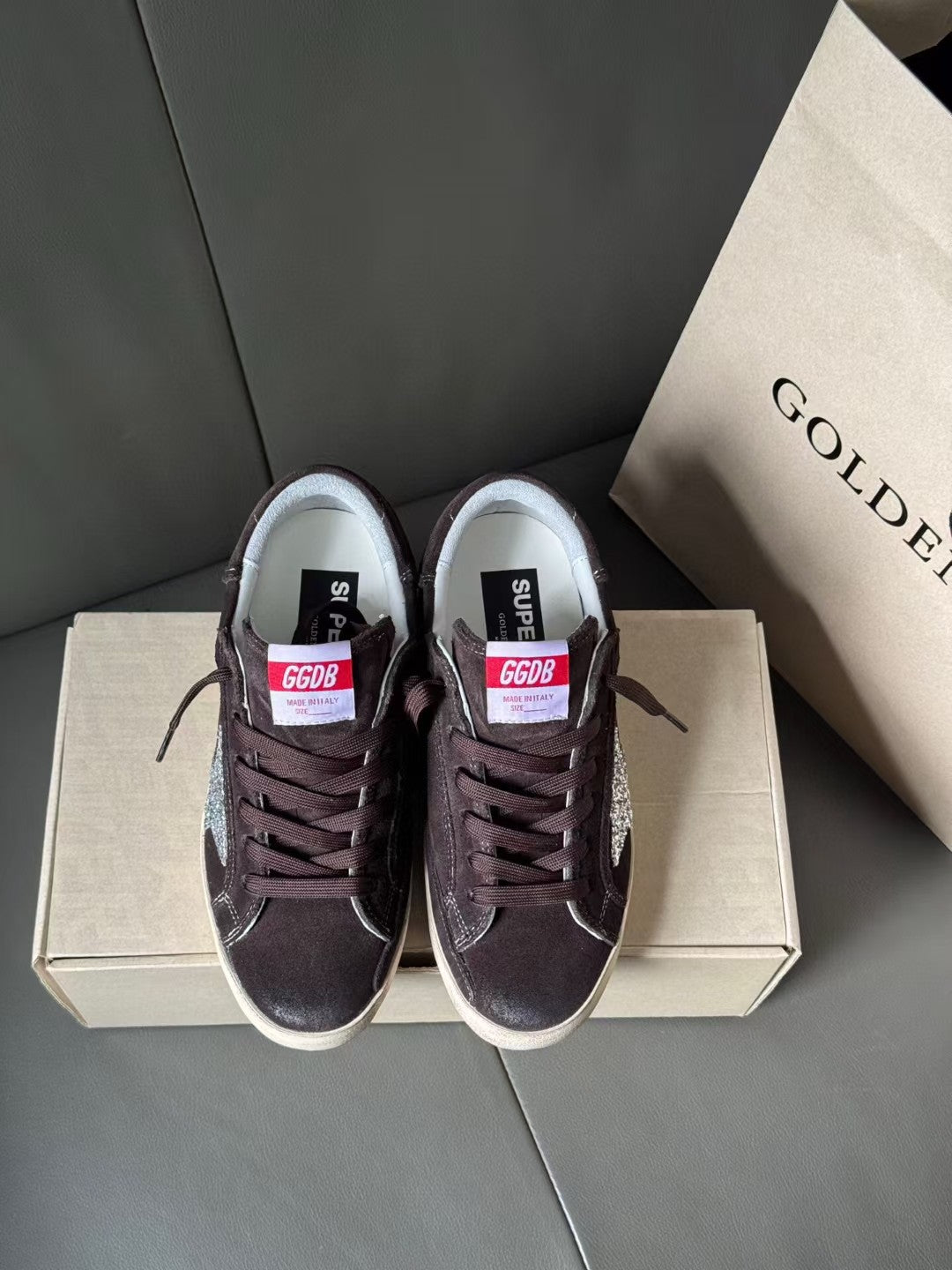 Golden Goose Vintage Distressed Sneakers #275