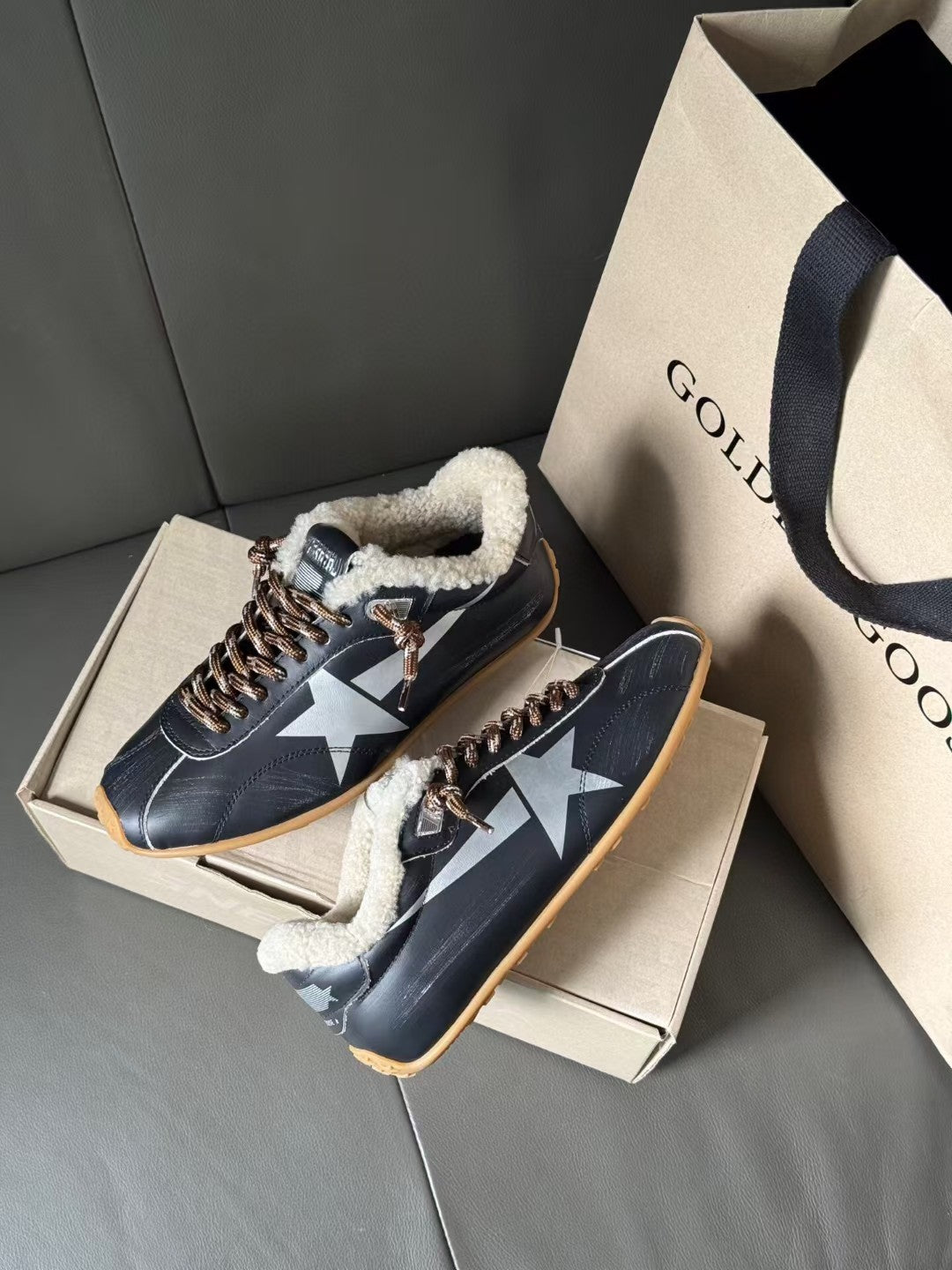 Golden Goose Vintage Distressed Sneakers #065