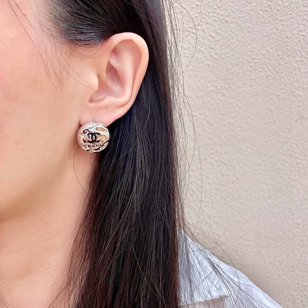 Chanel Vintage Double C Earrings
