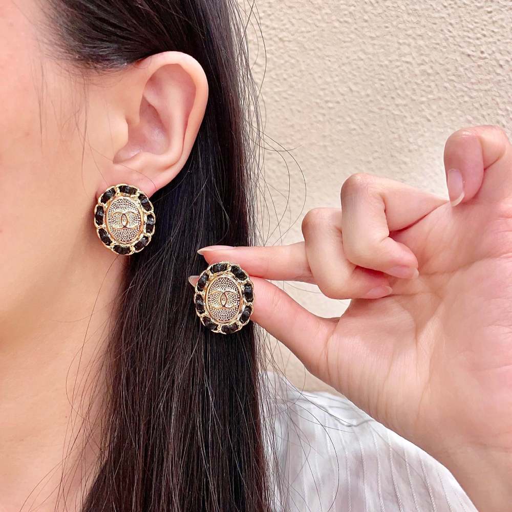 Chanel Vintage Double C Earrings
