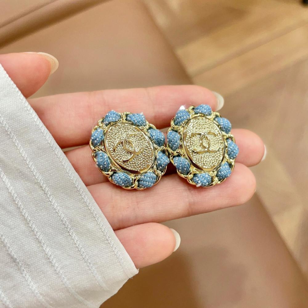 Chanel Vintage Double C Earrings