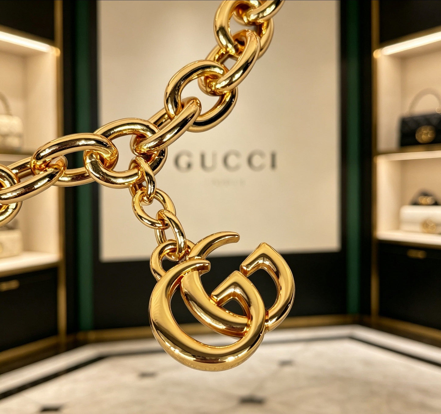 Gucci Enamel Vintage Pendant