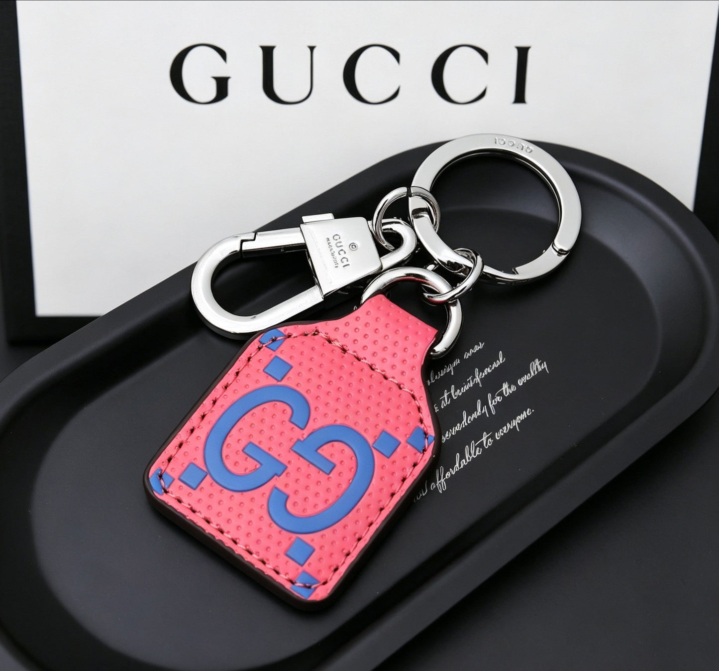 Gucci Leather Vintage Keychain