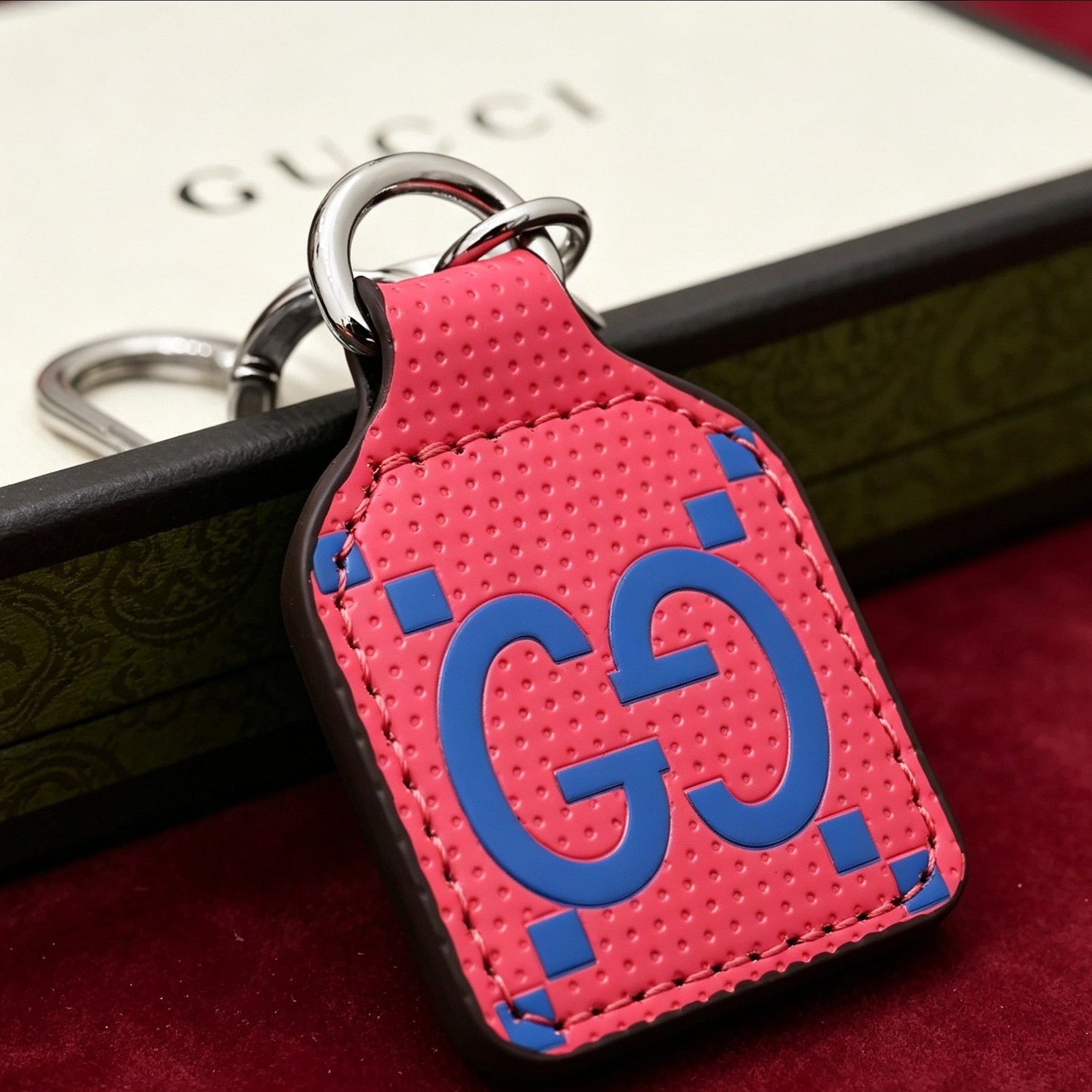 Gucci Leather Vintage Keychain