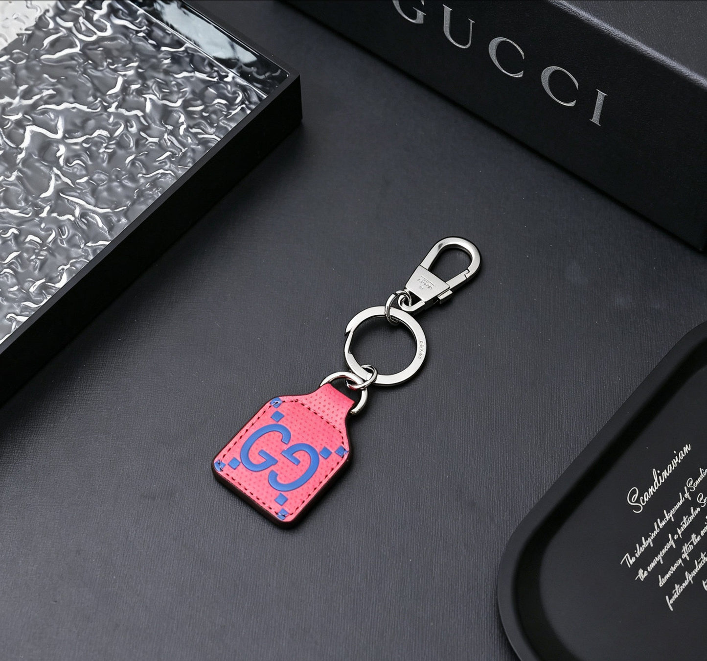 Gucci Leather Vintage Keychain