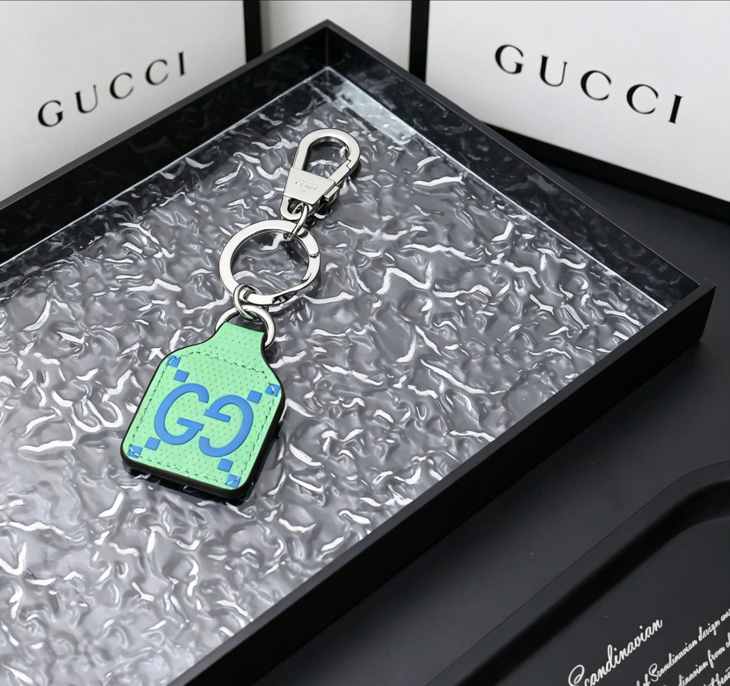 Gucci Leather Vintage Keychain