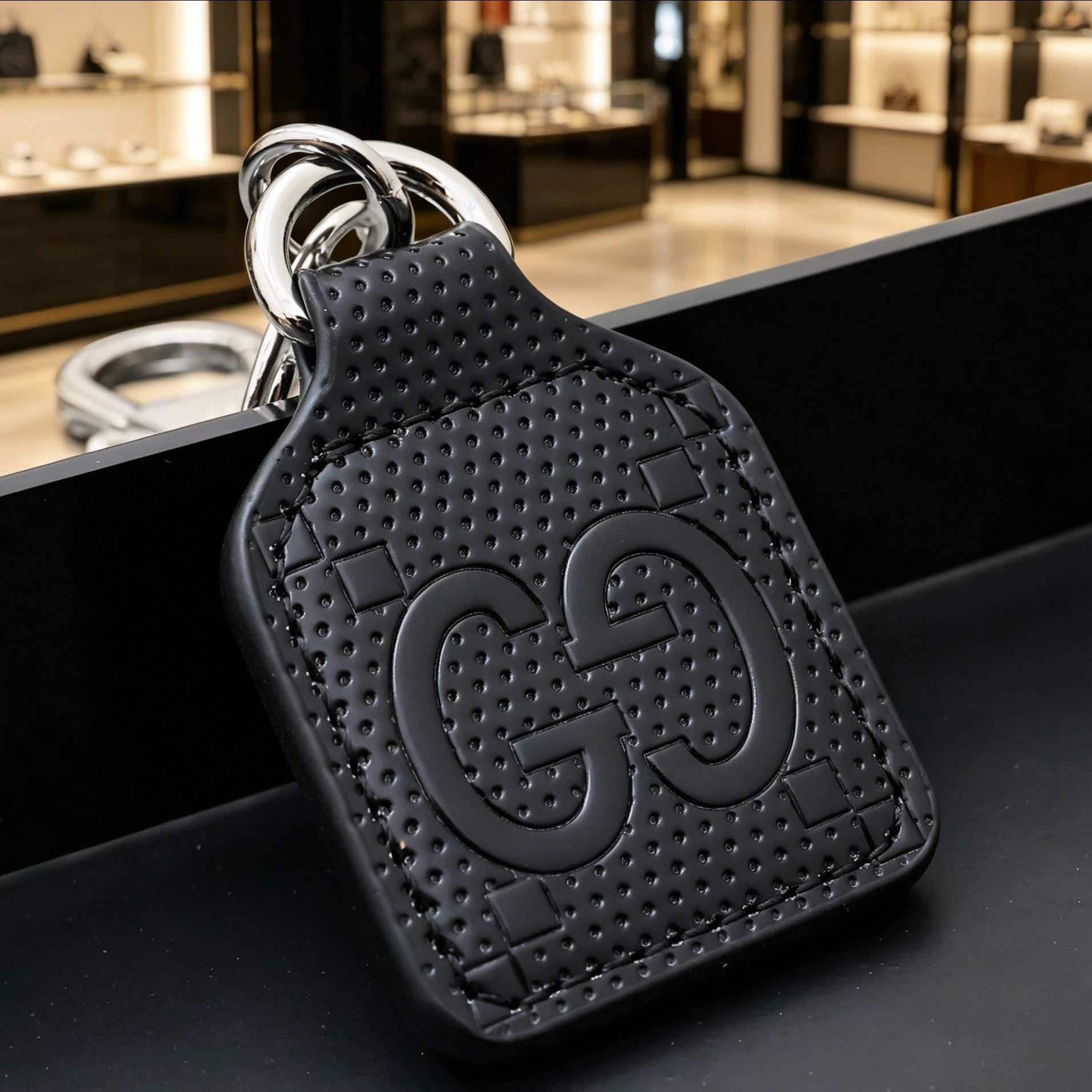Gucci Leather Vintage Keychain