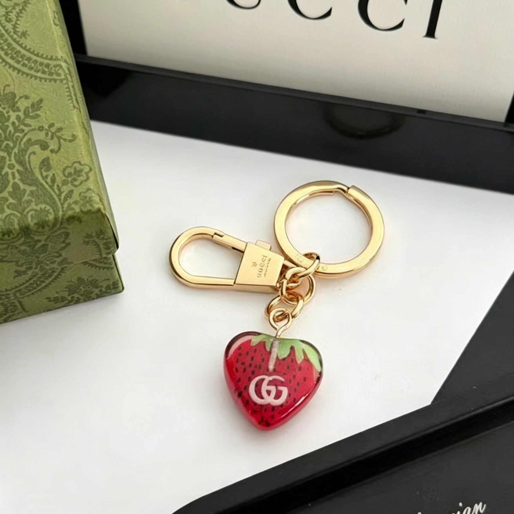 Gucci Gold-Plated Resin Pendant