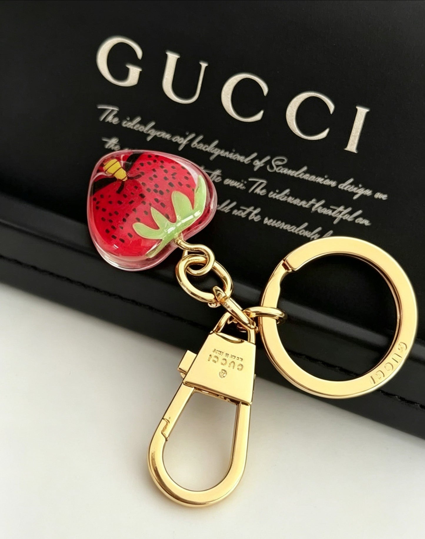 Gucci Gold-Plated Resin Pendant