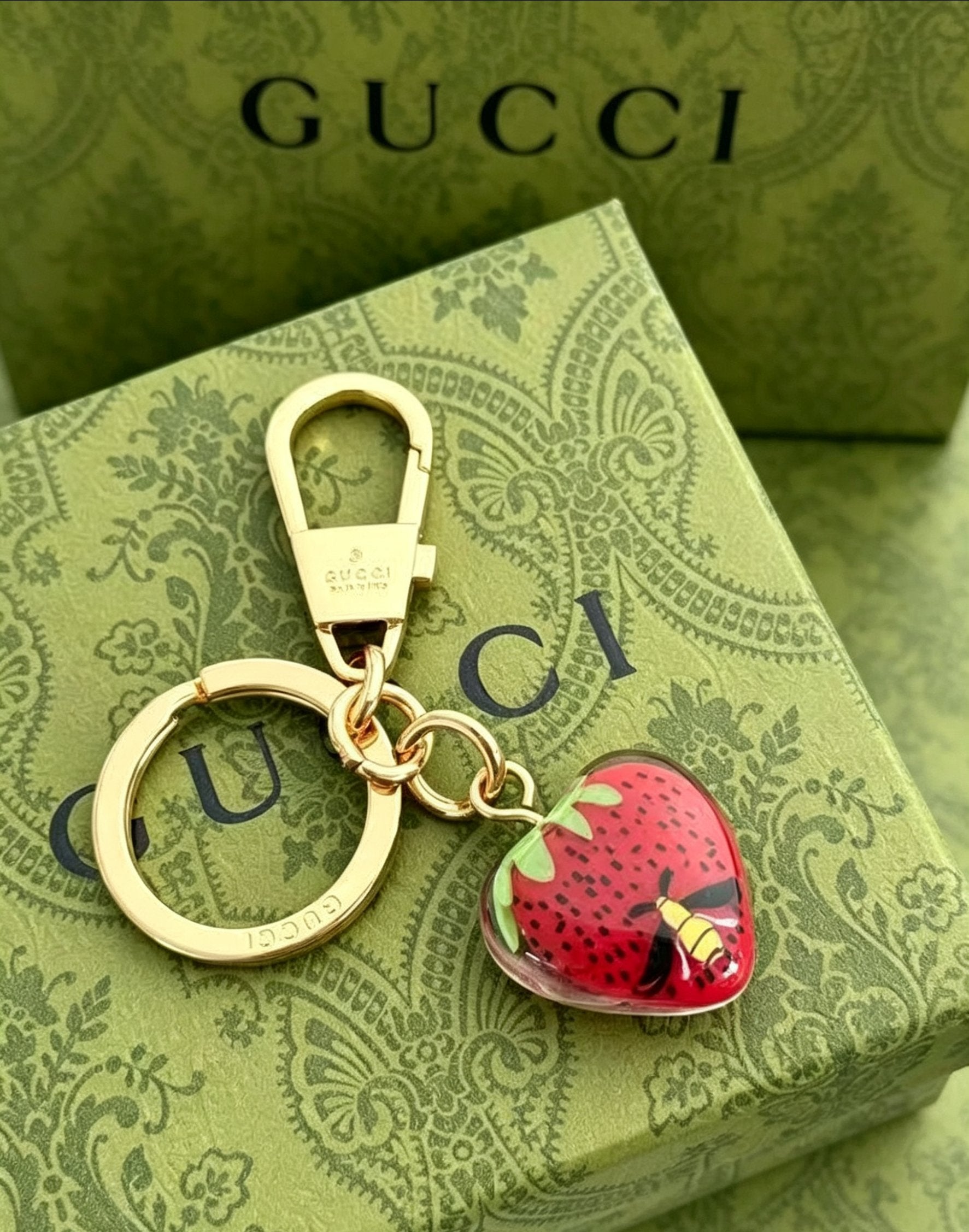 Gucci Gold-Plated Resin Pendant