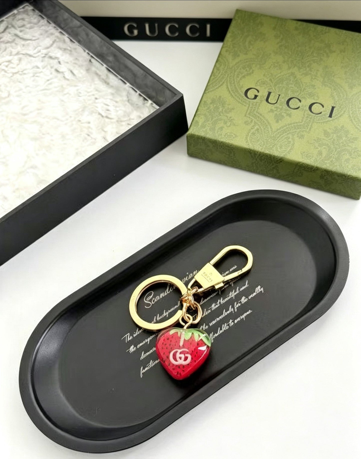 Gucci Gold-Plated Resin Pendant