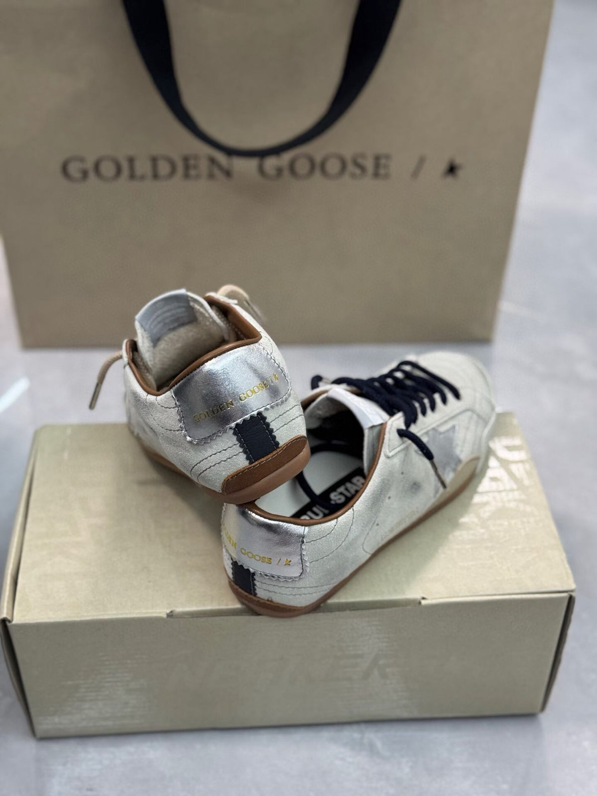 Golden Goose Vintage Distressed Sneakers #061