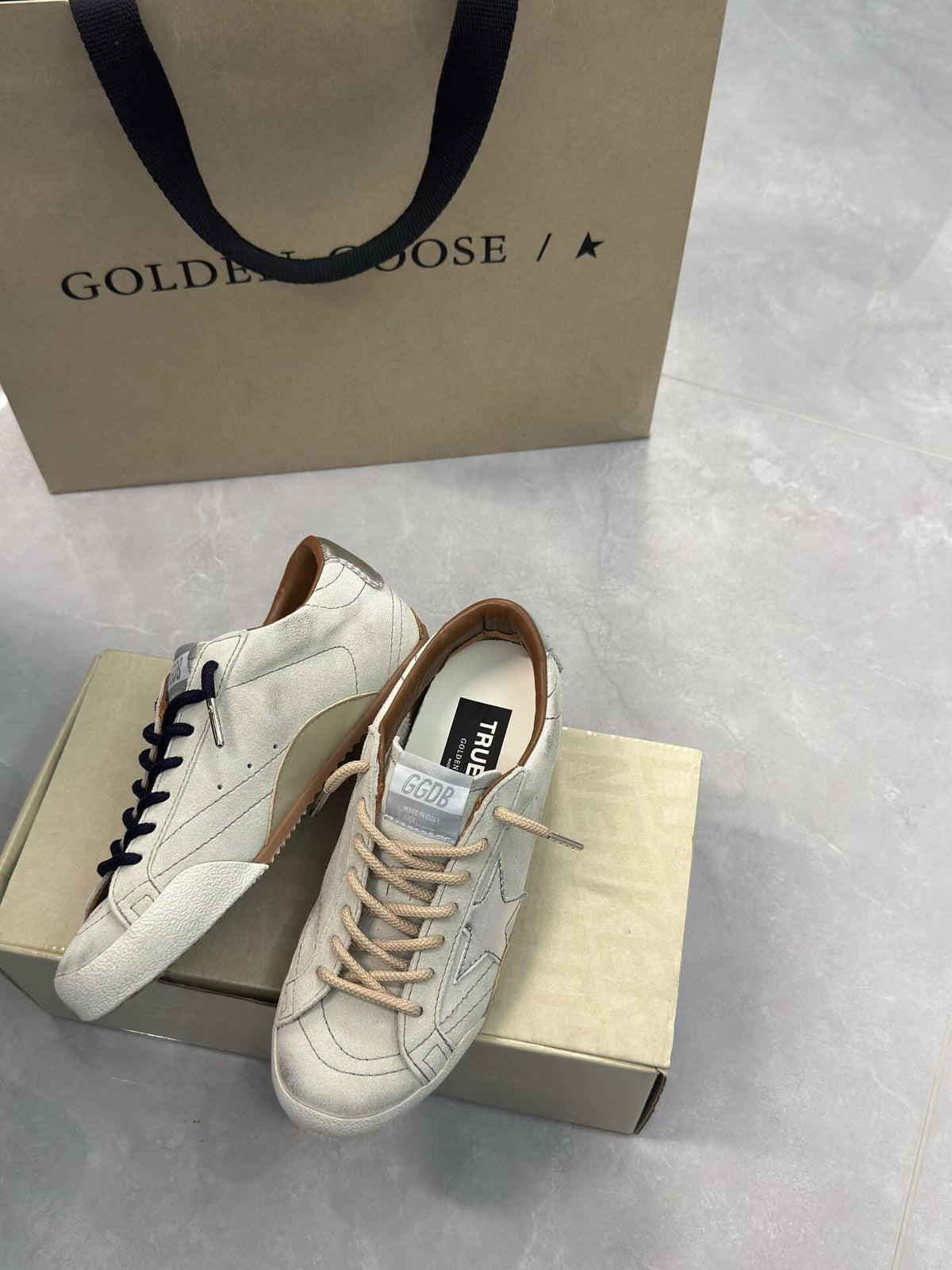 Golden Goose Vintage Distressed Sneakers #061