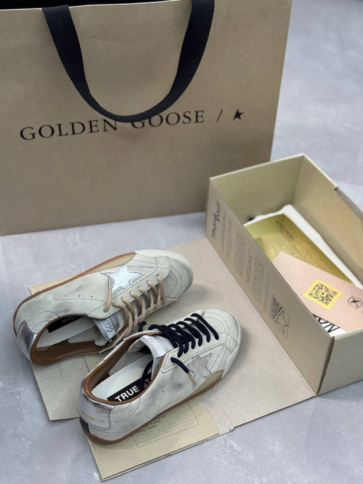 Golden Goose Vintage Distressed Sneakers #061