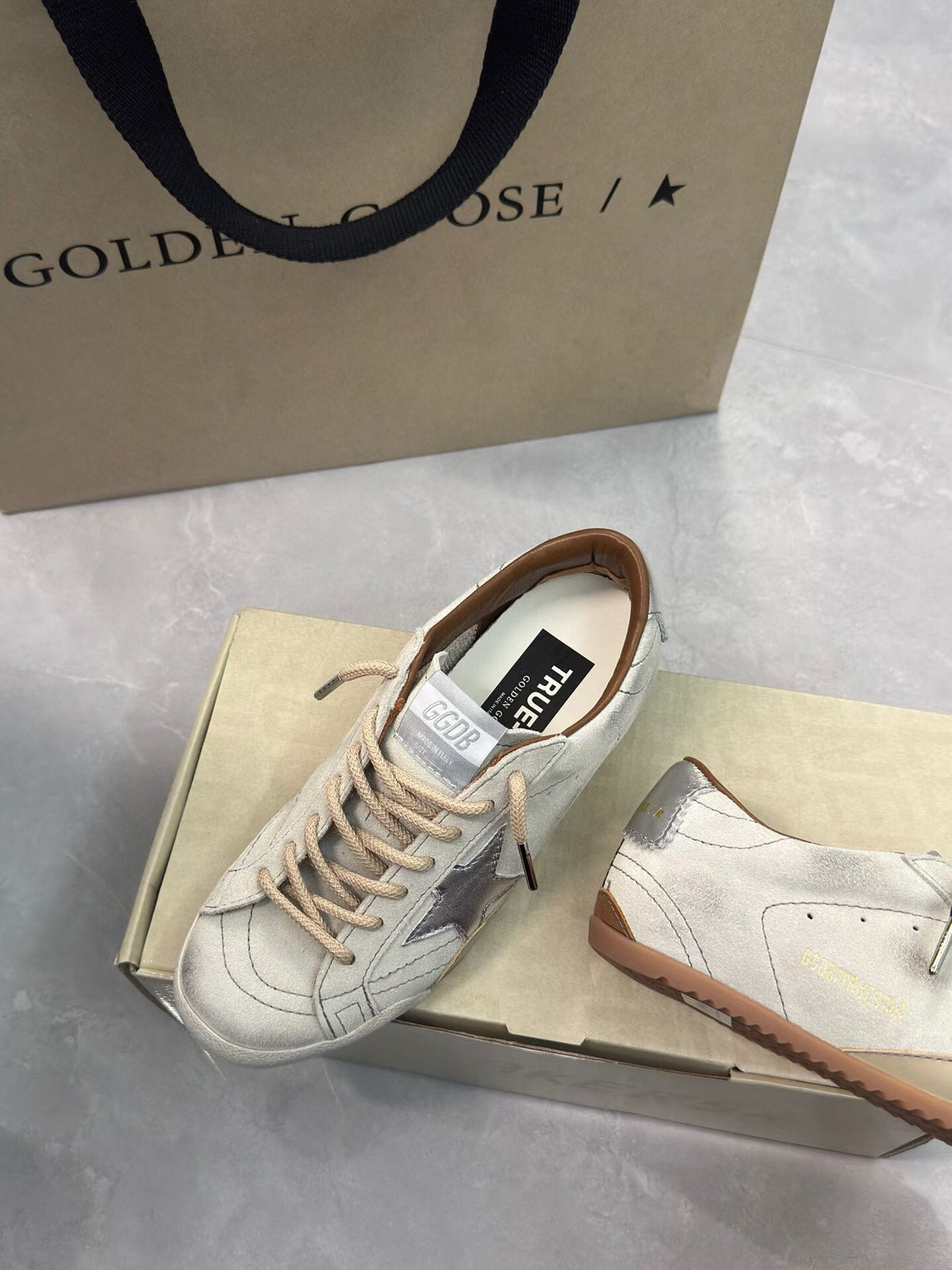 Golden Goose Vintage Distressed Sneakers #061