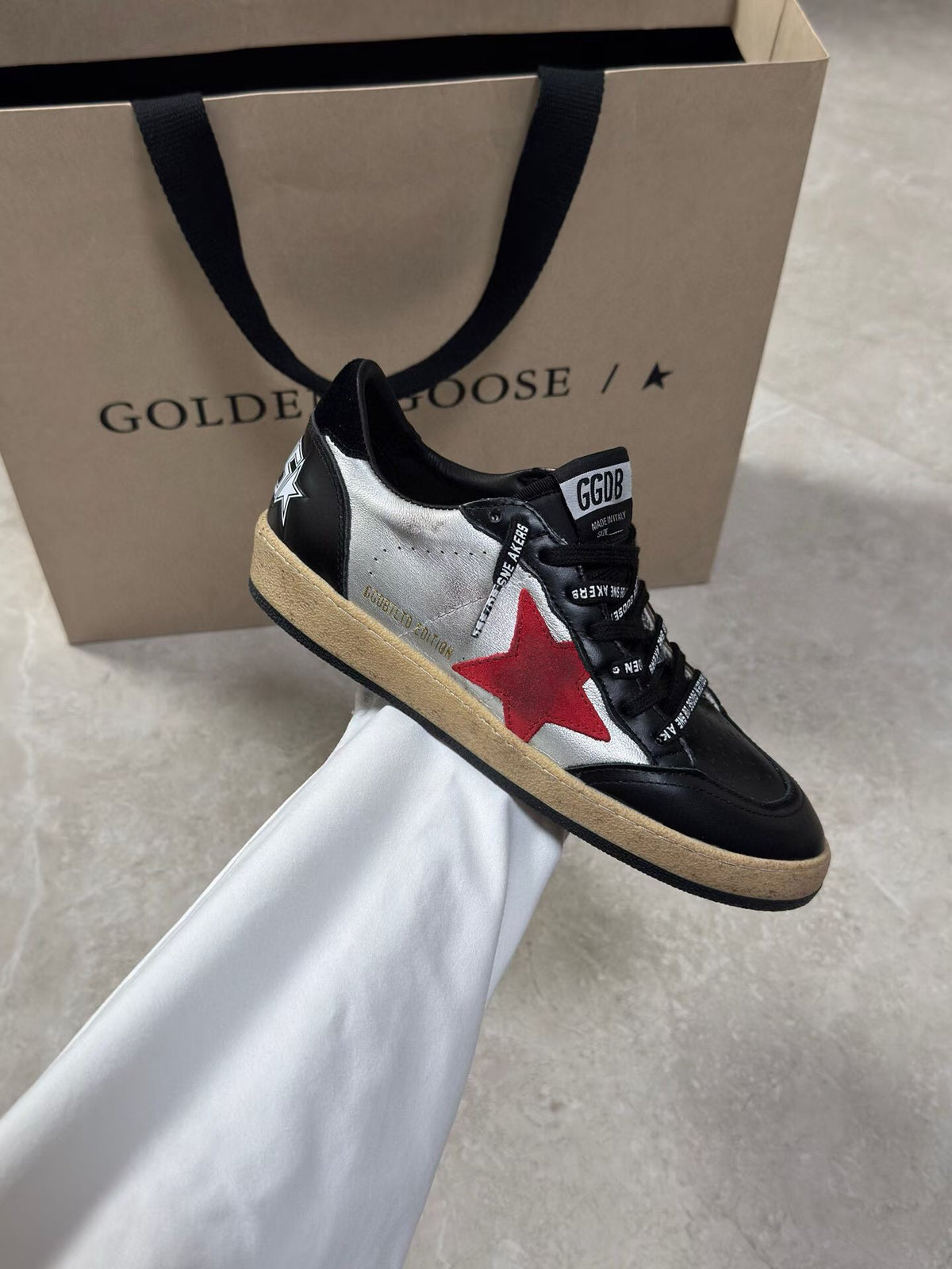 Golden Goose Vintage Distressed Sneakers #103