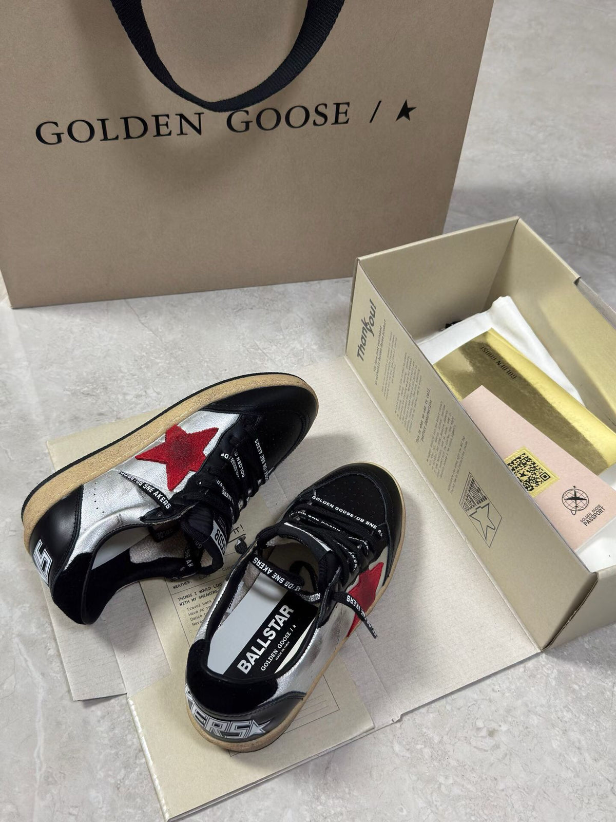 Golden Goose Vintage Distressed Sneakers #103