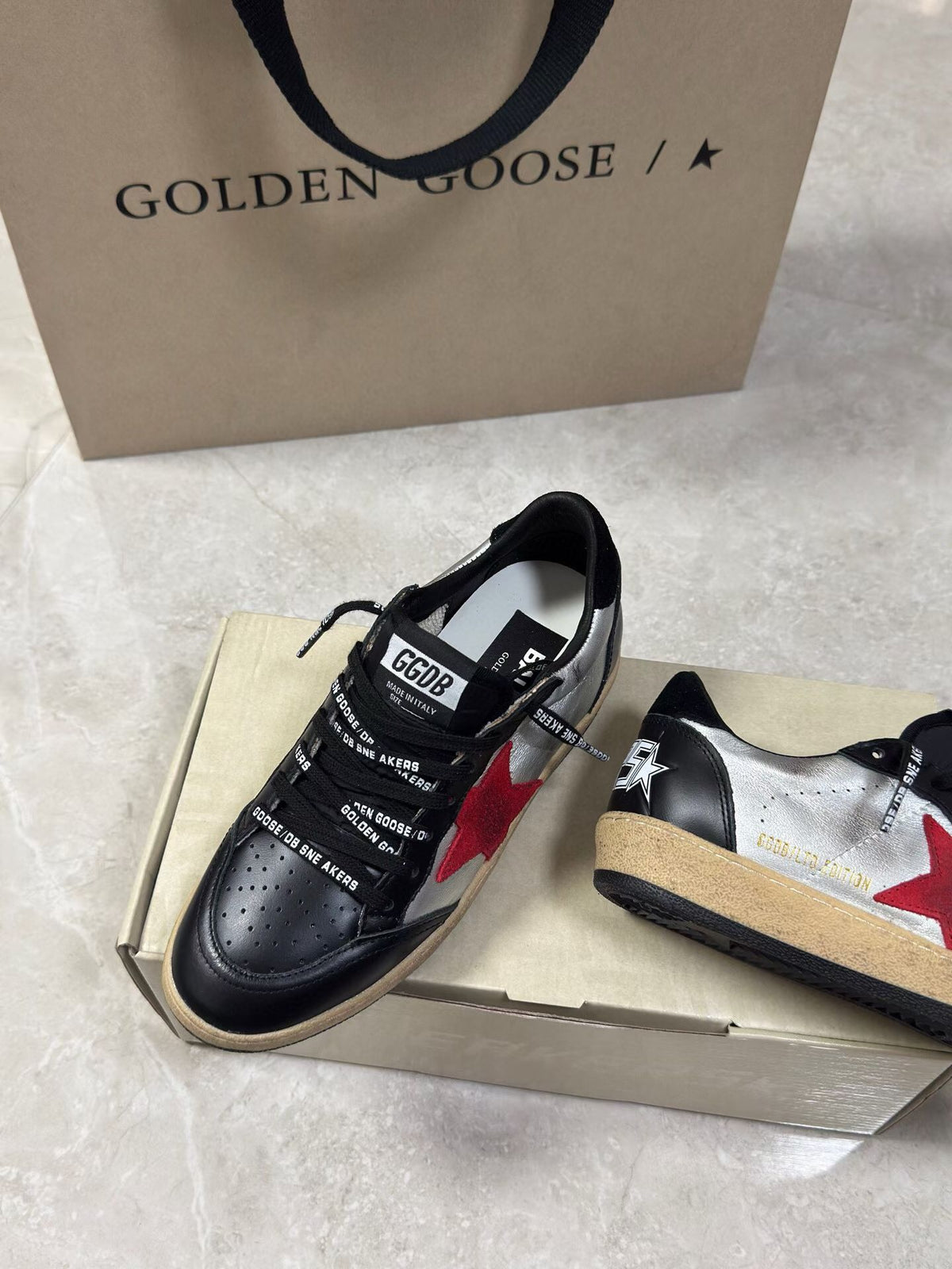 Golden Goose Vintage Distressed Sneakers #103