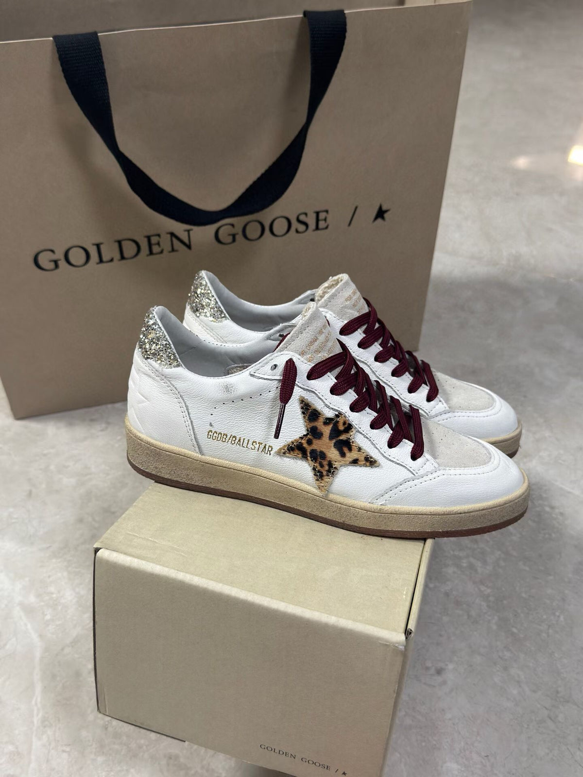 Golden Goose Vintage Distressed Sneakers #110