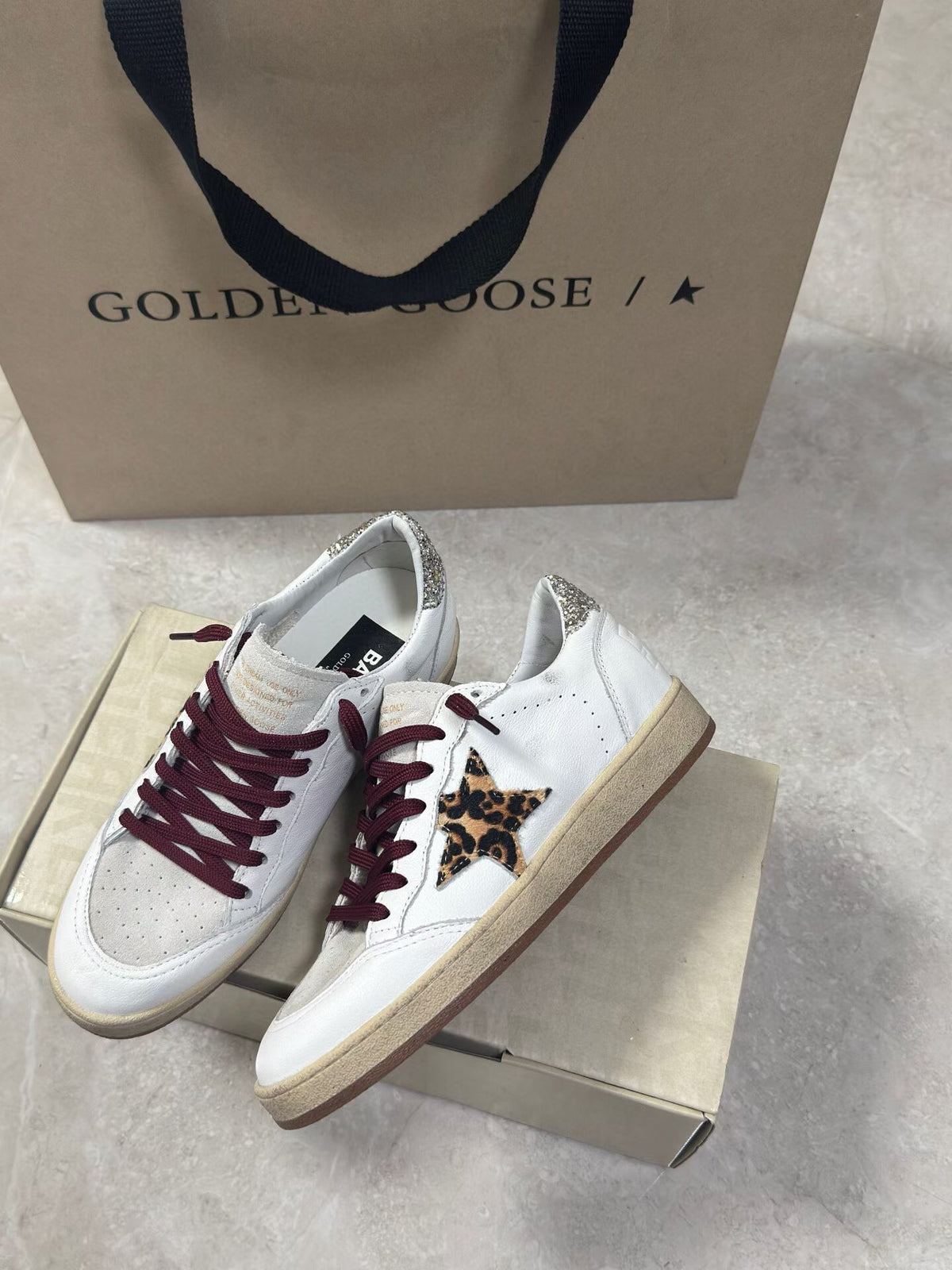 Golden Goose Vintage Distressed Sneakers #110