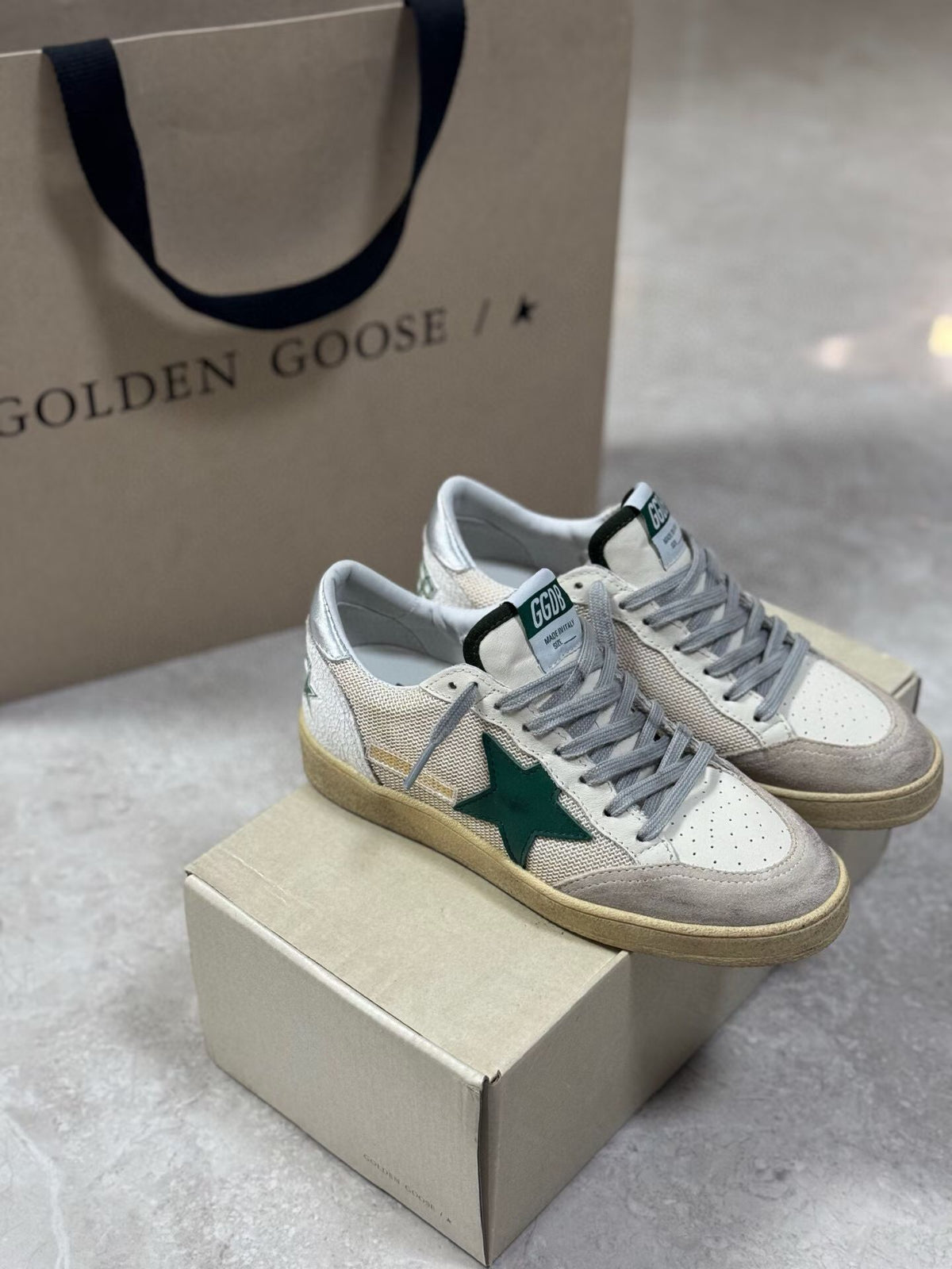 Golden Goose Vintage Distressed Sneakers #104