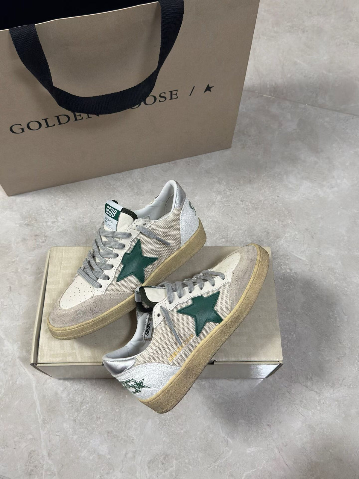 Golden Goose Vintage Distressed Sneakers #104